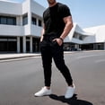 thumbnail image 5 of Yungyresw Men's Slim Jogger Pants Tapered Athletic Sweatpants For Jogging Running Gym Workout Comfortable Casual Fall Outfits Black L, 5 of 8