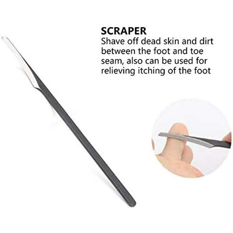 2PCS Foot Skin Planer blade Professional Pedicure planer Feet Scraper Dead  Skin Blade Stainless Steel pedicure callus remover