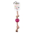thumbnail image 3 of Mammoth Flossy Chews Extra 3 Knot Tug with TPR Ball Rope Dog Toy, Large, 20", 3 of 6