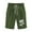 Army Green, variant on YUGYXL Womens Summer Print Bermuda Pants Elastic Waist Short Pants with Pockets Office Half Length Pants Black XXL