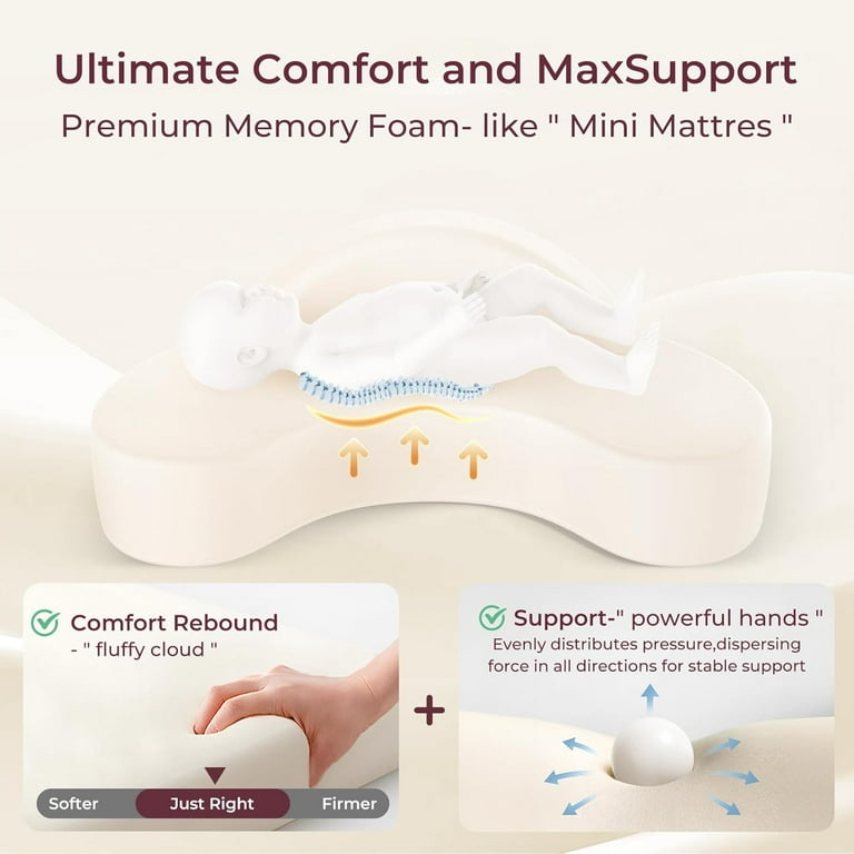 Momcozy CozyPro Nursing Pillow for Mom Breastfeeding - Ergonomic