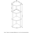 thumbnail image 2 of 12078CWN/BK Turn-N-Tube 4-Tier Multipurpose Corner Display Rack, Columbia Walnut/Black-Columbia Walnut/Black-4Tier, 2 of 5