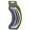 Blue, Pink, Green, variant on Fashionista 6" Shades of Blue Banana Clip Hair Combs - 3 Pcs.