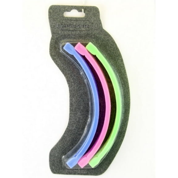 Fashionista 6" Banana Clip Hair Combs - Blue, Pink & Green - 3 Pcs.
