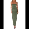 thumbnail image 3 of Vestido Ajustado con Tirantes Finos para Mujer, Informal, de Verano Verde L, 3 of 8