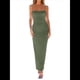 thumbnail image 3 of Vestido Ajustado con Tirantes Finos para Mujer, Informal, de Verano Verde M, 3 of 8