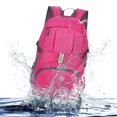 thumbnail image 4 of Naiovety Mochila impermeable y resistente al desgarro para acampar y hacer senderismo Mochila de viaje plegable al aire libre Mochilas de mochilero Verde 20-35L, 4 of 6