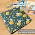 thumbnail image 4 of FORMRS 3 Ring Photo Album 4"x6" Self Adhesive Large Capacity PU Leather Cover, Yellow Lemons, 4 of 8