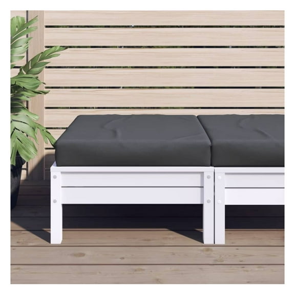 Anthracite Pallet Cushion 23.6x23.6x2.4", Oxford Fabric Seat Pad - Outdoor Patio Furniture Cushions, Indoor Ottoman Replacement, Garden Decor