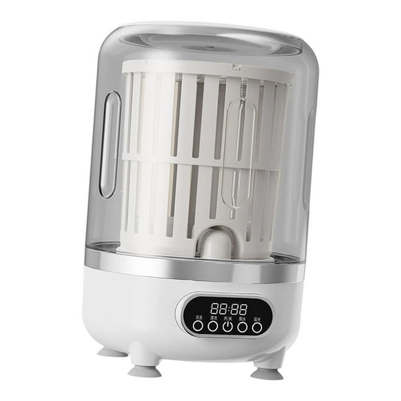 Lavadora portátil, pequeña lavadora, limpiadora, pequeños electrodomésticos, de lavandería, lavadora de ropa interior para apartamentos, camping, Blanco