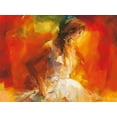 thumbnail image 2 of Haenraets, Willem 14x12 White Modern Wood Framed Museum Art Print Titled - Young Girl I, 2 of 4