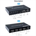 thumbnail image 1 of Conmutador de Matriz Compatible con 4K 60Hz, Divisor de Conmutador 2x4, Convertidor de Conmutador de Audio y Vídeo de 2 Entradas y 4 Salidas, Enchufe Estadounidense, 1 of 5
