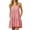 Red, variant on Women's Summer Slip Dresses Square Neck Striped Tiered Mini Sundress with Pockets Casual Beach Vacation Dress Red S