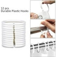 thumbnail image 3 of NETSENG Rideaux de Douche, Doublure de Rideau de Douche en Tissu Hibou Coloré Rideau de Cabine de Douche avec 12 Crochets pour Maison Hôtel Lavable à la Machine Rideau de Douche Imperméable pour Salle de Bain (72 Pouces X 72 Pouces), 3 of 5