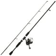 thumbnail image 2 of Wakeman 65-Inch Fiberglass Fishing Pole with Size 20 Spinning Reel, Black, 2 of 5
