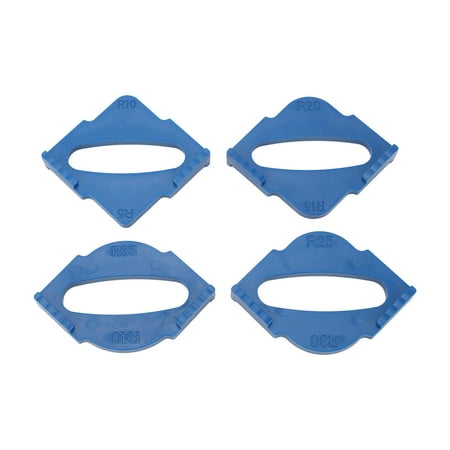 

4Pcs Radius Jig Router Template R5 R10 R15 R20 R25 R30 R35 R40 Rounded Corner Radius Routing Template