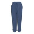 thumbnail image 4 of Gunia Capri Pants Women High Waisted Elegant High Casual Tied Belted Capri Pants Plus Size Summer Pants, 4 of 4