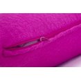 thumbnail image 4 of Fennco Styles Large Felt 3D Rose Decorative Throw Pillow Cover & Insert 17 x 17 Inch - Magenta, 4 of 5