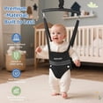 thumbnail image 6 of Slevoo Baby Jumper, Baby Doorway Jumper Bouncer for Babies 6-12 Months, with Easy to Use Clamp and Adjustable Strap, Black, 6 of 7
