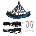thumbnail image 6 of 40 inches Spider Web Round Tree Swing with Adjustable Ropes, 2 Carabiners, Black, 6 of 8