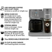 KeurigK-Duo Essentials, Hot & Iced Single-Serve KCup Pod Coffee Maker & Carafe, Moonlight Grey