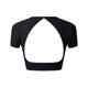 thumbnail image 3 of Gibobby Blusa Casual de Mujer Traje yoga manga corta ahuecado en la espalda para correr para mujer Tops manga corta fitness secado rápido alta in(Negro,XL), 3 of 4