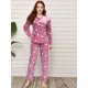 thumbnail image 3 of Pijama Polar Mujer Con Capucha Set 2 Pza Dama Diseño Estampa LOLE Pijama, 3 of 3