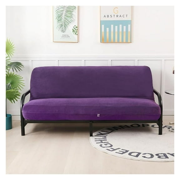 Full Size 54x75x8inch 3 Side Zipper Classic Soft Micro Suede Futon Cover/Slipcover/Sofa Day Bed Mattress Cover Couch Protector