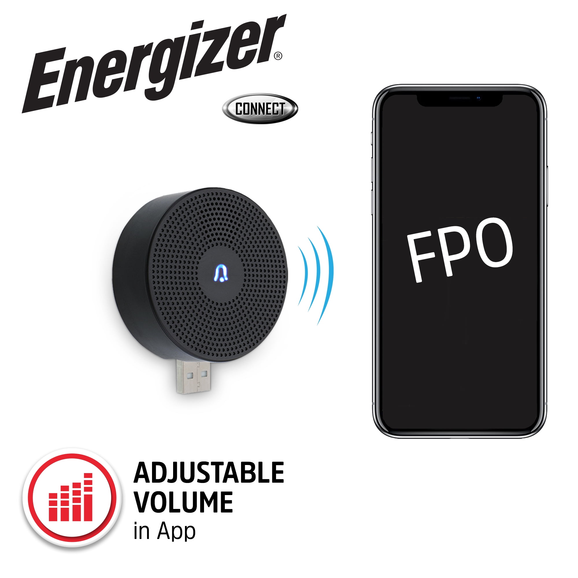Energizer Smart Doorbell & Chime, 1080p Wired Doorbell Camera with Two-Way Audio for Home Security
