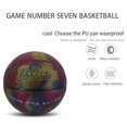 thumbnail image 4 of Outdoor Sport Multicolor Reflective Basketball No.7 Save The Earth Pu Rubber Toys For Adult Gift, 4 of 11