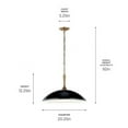 thumbnail image 6 of 52638BK Kichler Lighting Delarosa - 1 Light Pendant In Traditional Style-12.25 Inches Tall and 20.25 Inches Wide-Black Finish, 6 of 8