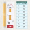 thumbnail image 4 of Agujas de doble punta KnitPro Zing 6 (15 cm), talla 1 (2,25 mm), 4 of 6