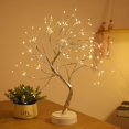 thumbnail image 3 of Árbol de luz con 108 LEDs y ramas regulables, control táctil, decoración luminosa para dormitorio, fiestas, navidad, etc. Rojo Verde, 3 of 5