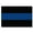 4x6 Thin Blue Line, variant on Magnet Me Up Thin Blue Line Vinyl Magnet Decal, 4x6 inches, Black and Blue