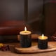 thumbnail image 4 of Oioii 2-Piece Flameless Candle Lights Set - 1 Large 1 Small Pines Bark Design, Flickering LED Candles, Battery-Powered, Perfect for Christmas Winter Holiday Decorations, Cozy Ambiance Maker, 4 of 6