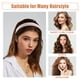 thumbnail image 4 of Juego de 7 diademas de moda, diademas de diferentes diseños, diademas plisadas, diademas de color sólido, accesorios para el cabello de perlas sintéticas para fiesta de niña colorida, 4 of 7