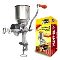 Corona Cast Iron Corn and Grain Mill with High Hopper, Manual Grinder for Domestic Use