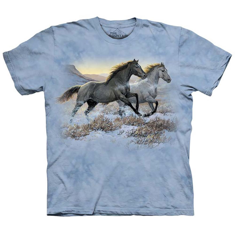 The Mountain The Mountain TShirt Running Free Horse Tie Dye Shirt