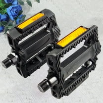 COSMOBETTY 1 Pair 4.8x3.7x1in Black Plastic Universal Bike Pedals Part with Anti-slip and Durable Design for Cyclists