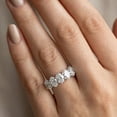 thumbnail image 6 of Pompeii 3Ct Oval Shape Diamond Five Stone Wedding Ring 14k Gold Lab Grown (F/G,VS1-VS2), 6 of 6