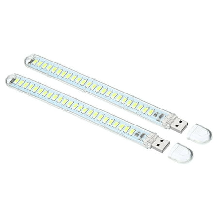 

Uxcell USB Night Light Portable Plug in LED Light Stick with 24 Lamp Beads Touch Switch White 2 Pack