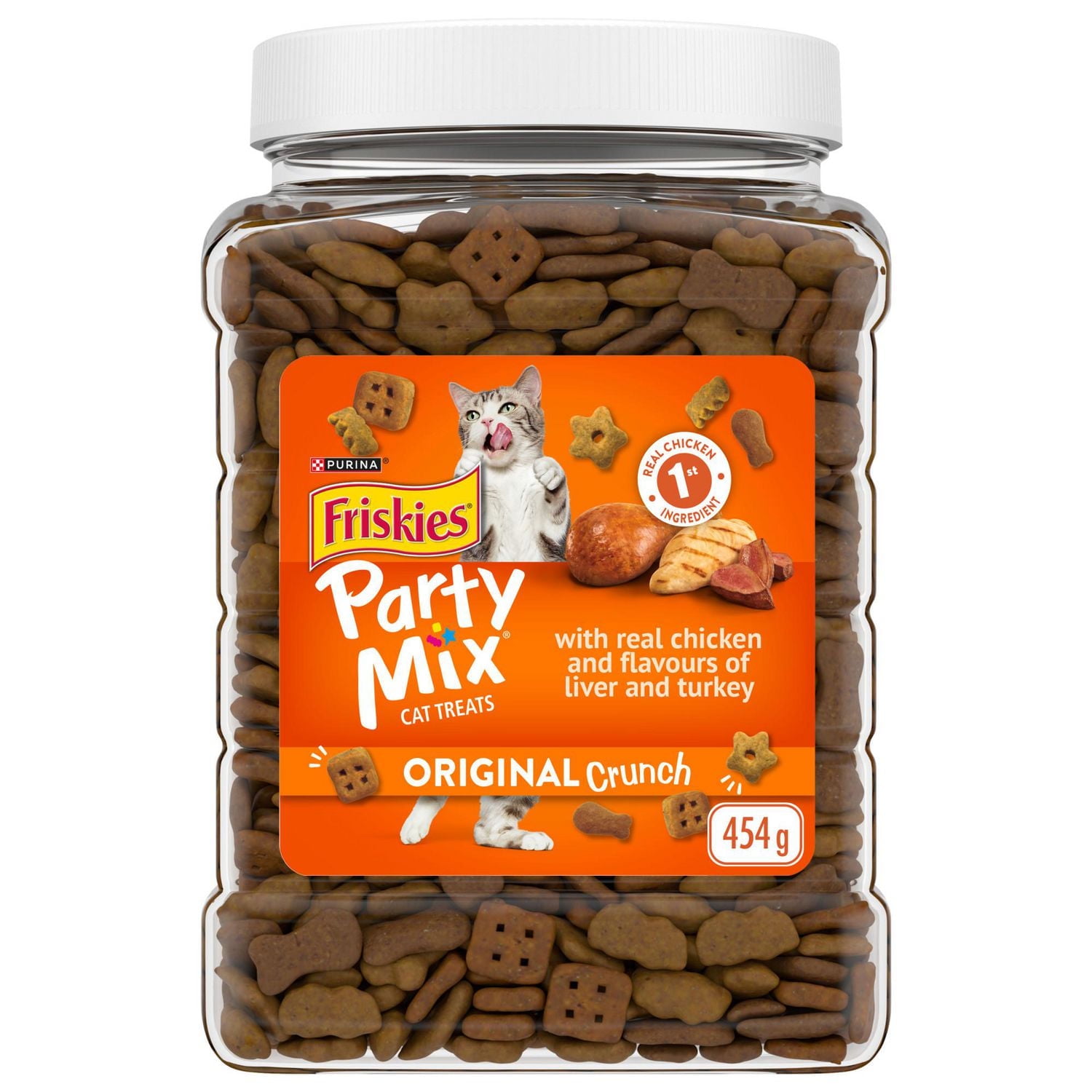 Friskies Party Mix Original Crunch, Cat Treats 454g, 454 g