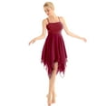 thumbnail image 2 of inhzoy Women's Elegant Lyrical Ballet Contemporary Dance Dresses Wine_Red L, 2 of 8