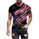thumbnail image 1 of Soldier - playera de manga corta para hombre, diseño patriótico de la bandera americana, 4 de julio 03-Multicolor XXL 03-Multicolor XXL Xishao ropa, 1 of 2