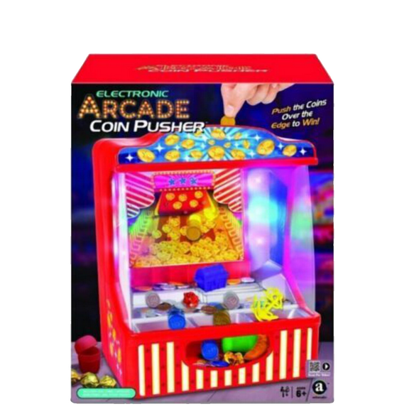 Electronic Arcade Coin Pusher Carnival Game 5 Ways to Play Ambassador