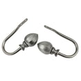 thumbnail image 2 of Contemporary Home Living Set of 2 Silver Contemporary Curtain Holdback Hooks 8.75", 2 of 2
