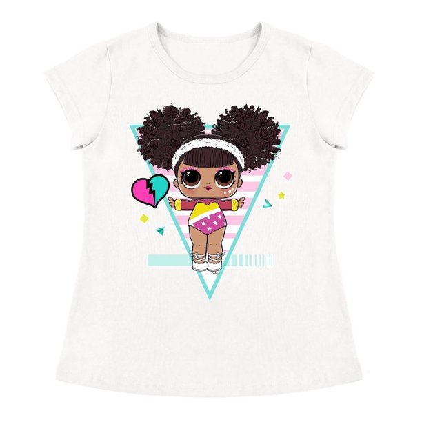 Playera Para Niña MGA Entertainment L.O.L Cuello Redondo Manga Corta Talla 8 Blanco
