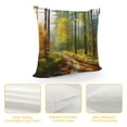 thumbnail image 4 of Chilfamy Sunny Forest Pillow Covers for Couch Sofa Indoor Outdoor - Square Pillow Case 1PC 24x24in, 4 of 5