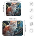 thumbnail image 3 of Cute Cat Dish Drying Mat, Absorbent Microfiber Pad Protector For Kitchen Counter Top Mat Dish Drainboard 16x18in Home Decor, 3 of 7