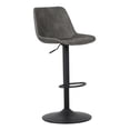 thumbnail image 1 of Banco para Barra Marel Gris PU Base Negra | Banco Moderno para Cocina, Comedor o Desayunador, 1 of 3